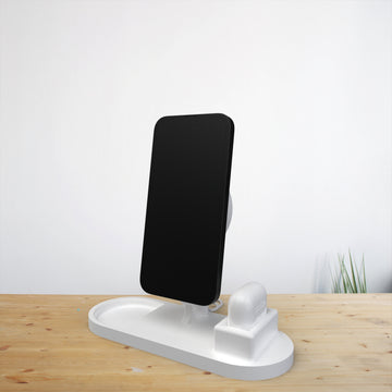 3-in-1 Wireless Charging Stand for iPhone/Samsung | 3D Printed