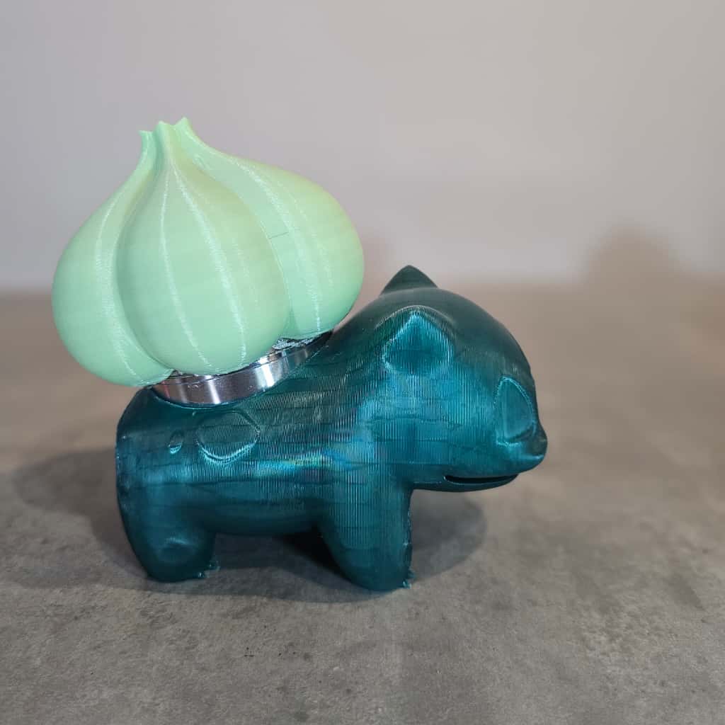 Bulbasaur Pokémon Inspired Herb Grinder – 3D Printed Plant Creature Grinder | Unique Stash Box Gift for Collectors  – Grindosaur
